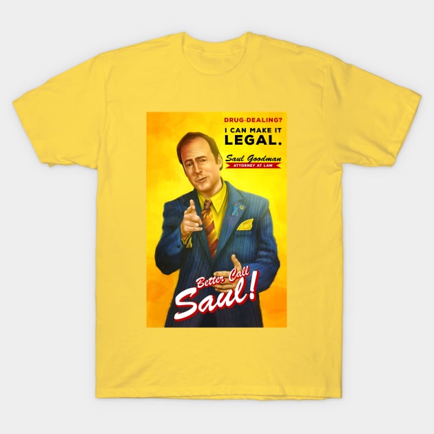 Better Call Saul T-Shirt by cmloweart